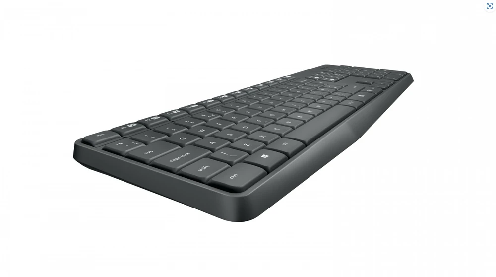 Belaidis klaviatūros ir pelės rinkinys Logitech MK235, US išdėstymas