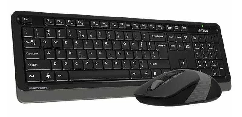 Klaviatūra ir pelė A4Tech FSTYLER FG1010 Belaidė Pilka (FG1010 Pilkas)