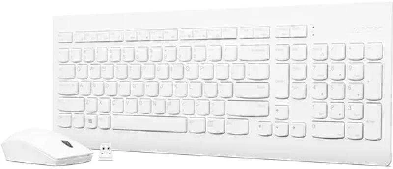 Lenovo | Belaidis rinkinys Klaviatūra ir pelė | 510 | Klaviatūra ir pelė Combo | 2.4 GHz Wireless via Nano USB | Batteries included | English | Baltas