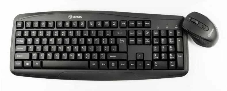 Tellur Basic Belaidė klaviatūra ir pelė Kit Juodas