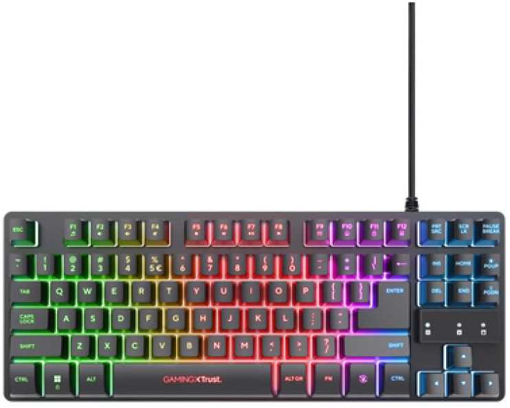Klaviatūra Trust GXT 798 2-in-1 Žaidimų Įrangos Rinkinys | Juodas | US