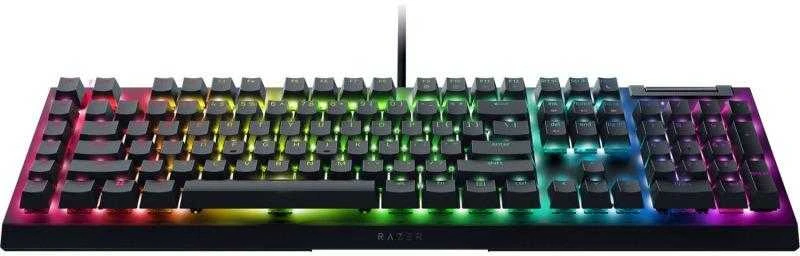 Mechaninė žaidimų klaviatūra Razer BlackWidow V4 X, US išdėstymas, geltonas jungiklis, su laidu, Juodos spalvos
