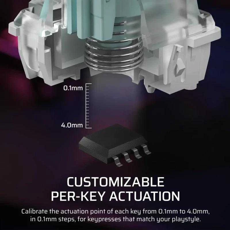 CORSAIR K70 PRO TKL Tenkeyless Magnetic-Mechaninė klaviatūra žaidimams RGB LED pašvietimas CORSAIR MGX v2 Juodas