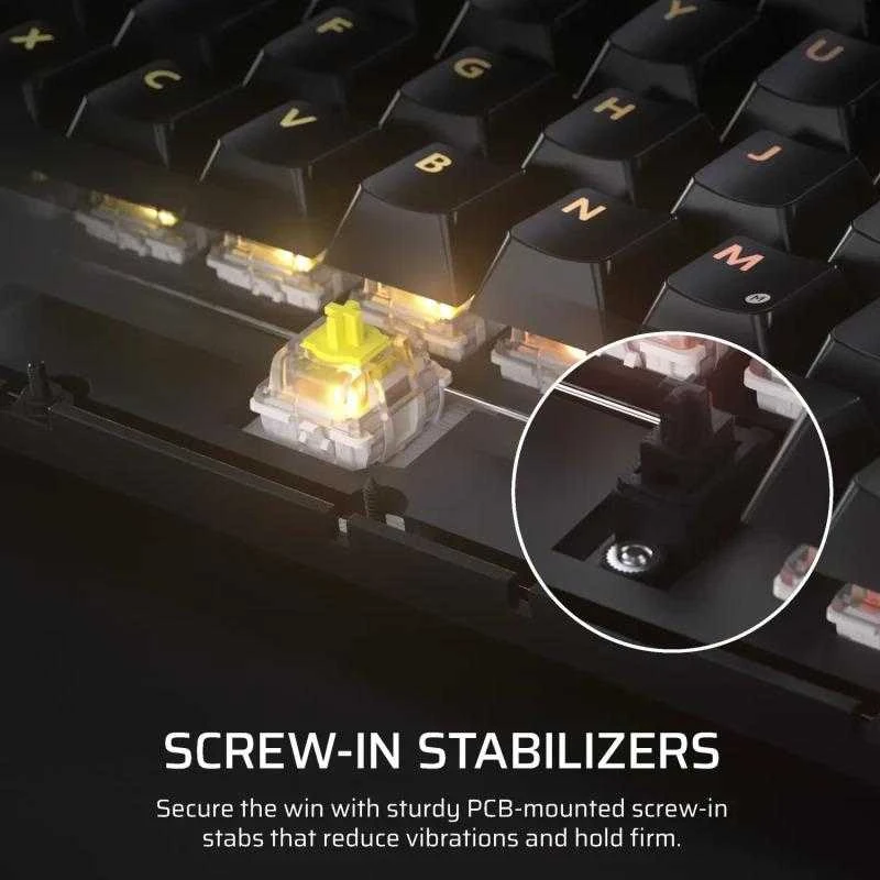 CORSAIR K65 Plus Belaidė mechaninė klaviatūra RGB LED pašvietimas Corsair MLX Fusion Tactile