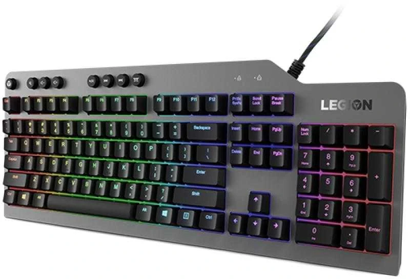 Lenovo | Legion K500 RGB | Iron pilkas top cover and juodas body | Mechaninė klaviatūra žaidimams | su laidu | US | Iron pilkas top cover and juodas body