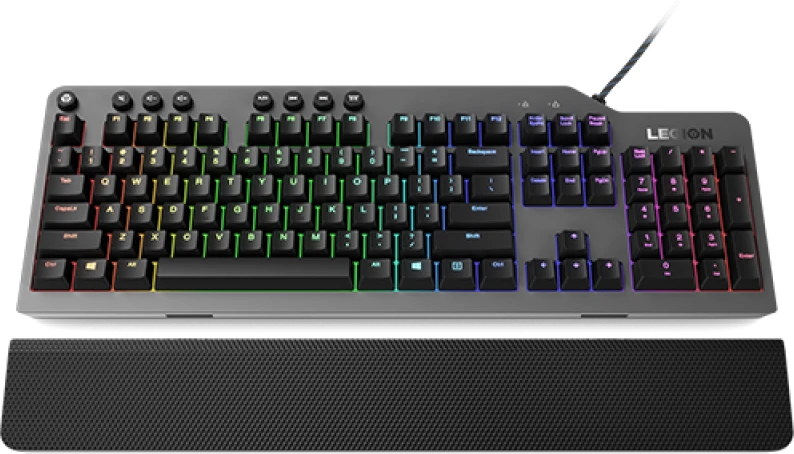 Lenovo | Legion K500 RGB | Iron pilkas top cover and juodas body | Mechaninė klaviatūra žaidimams | su laidu | US | Iron pilkas top cover and juodas body