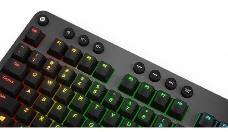 Lenovo | Legion K500 RGB | Iron pilkas top cover and juodas body | Mechaninė klaviatūra žaidimams | su laidu | US | Iron pilkas top cover and juodas body
