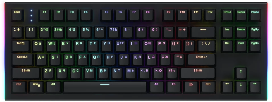 Klaviatūra Hator Gravity X TKL HTK550 juoda