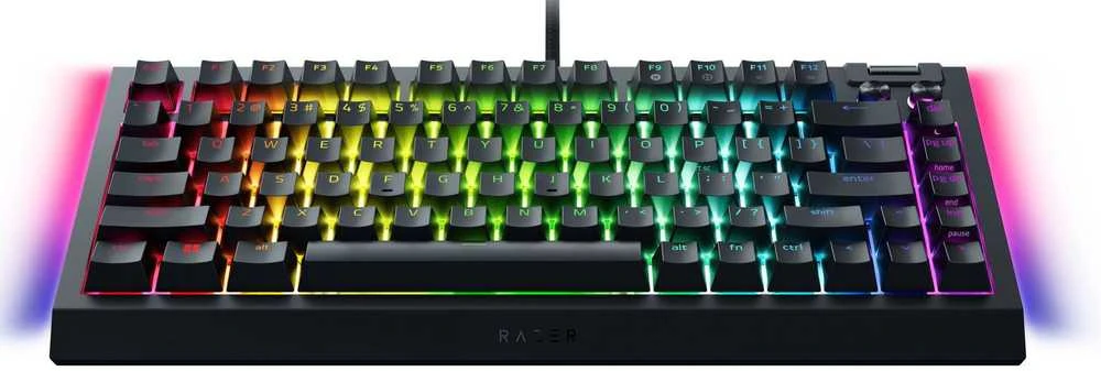 Razer | BlackWidow V4 75% | Mechaninė klaviatūra žaidimams | su laidu | US | Juodas