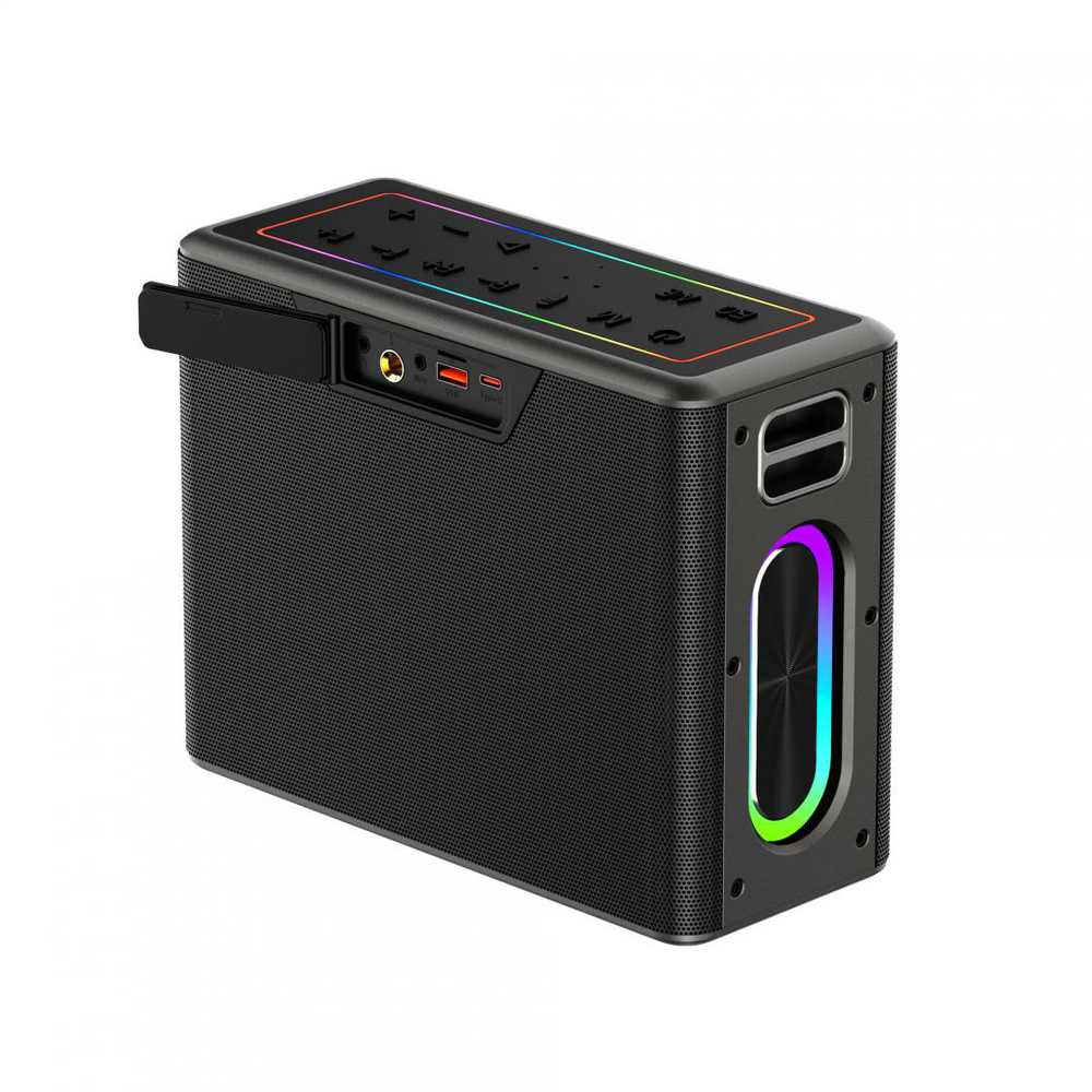Kompiuterio kolonėlės AKAI ABTSW-120 głośnik Bluetooth 80W RMS, IPX6, TWS, 2 mikrofony, USB/TF, baterija 4000 mAh