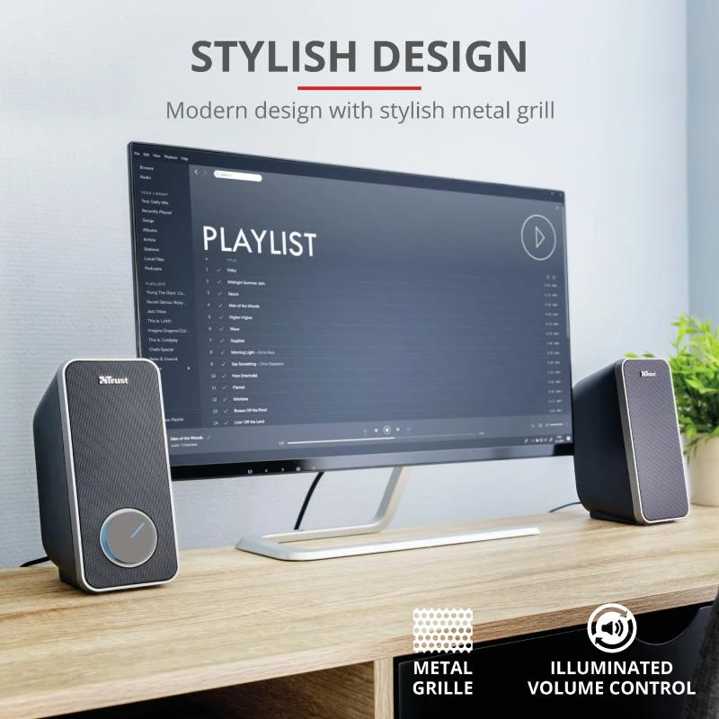 Kompiuterio kolonėlės Computer speaker Trust Arys 20179 (Juodas)