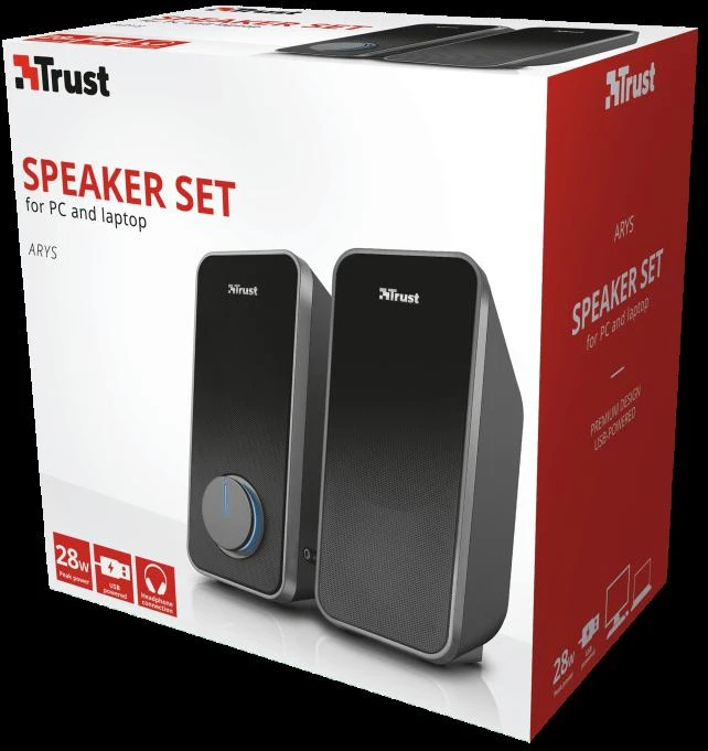 Kompiuterio kolonėlės Computer speaker Trust Arys 20179 (Juodas)