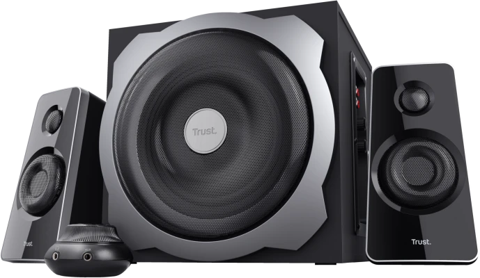 Kompiuterio kolonėlės Kolonėlės Trust Tytan 2.1 Subwoofer Juod