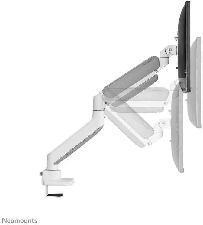 Laikiklis NEOMOUNTS BY NEWSTAR DS70-450WH1 FULL MOTION MONITORIUS DESK MOUNT FOR 17-42" SCREENS - Baltas