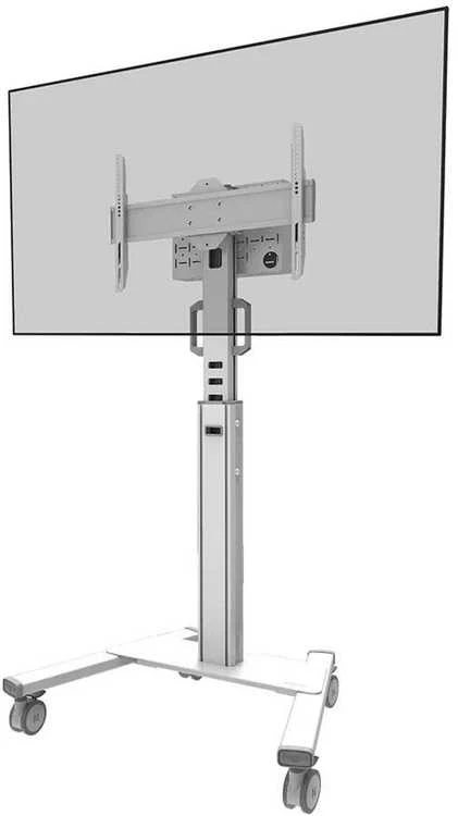 Laikiklis NEOMOUNTS BY NEWSTAR SELECT MOBILE DISPLAY FLOOR STAND (32-75") 10 CM. WHEELS Baltas
