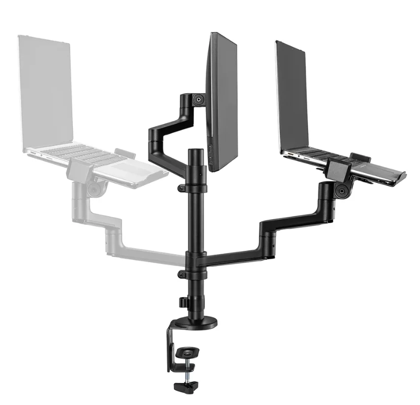 Laikiklis NEOMOUNTS nešiojamasis kompiuteris + SCREEN STALO MONTAVIMAS (CLAMP + GROMMET)