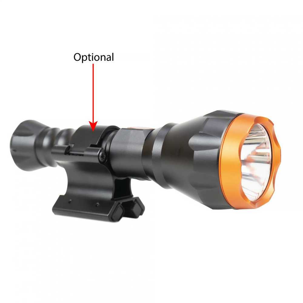PNI Adventure F550 Crystal LED žibintuvėlis, 10W, aliuminis, 500lm, iki 700m, IPX6, 4000mAh baterija komplekte, USB Type-C įkrovimas