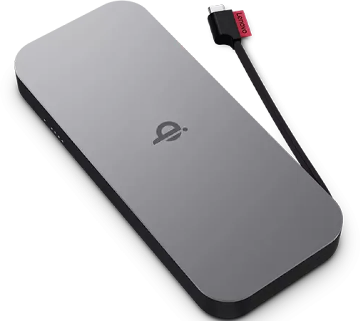 Lenovo | Wireless Mobile Power Bank | 40ALLG1WWW | 10000 mAh | 258 g | Thunder Juodas