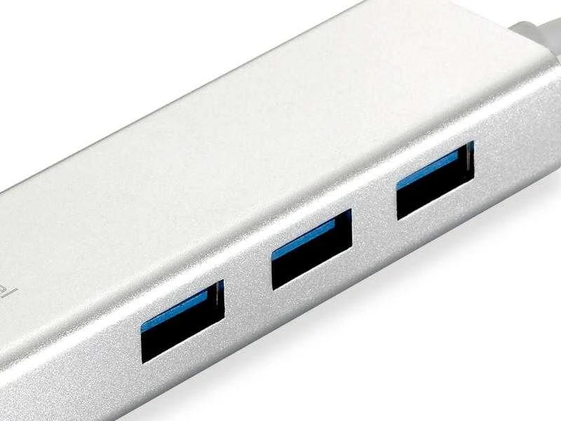 Level One USB šakotuvas LevelOne 1x RJ-45 + 3x USB-A 3.0 (USB-0504)