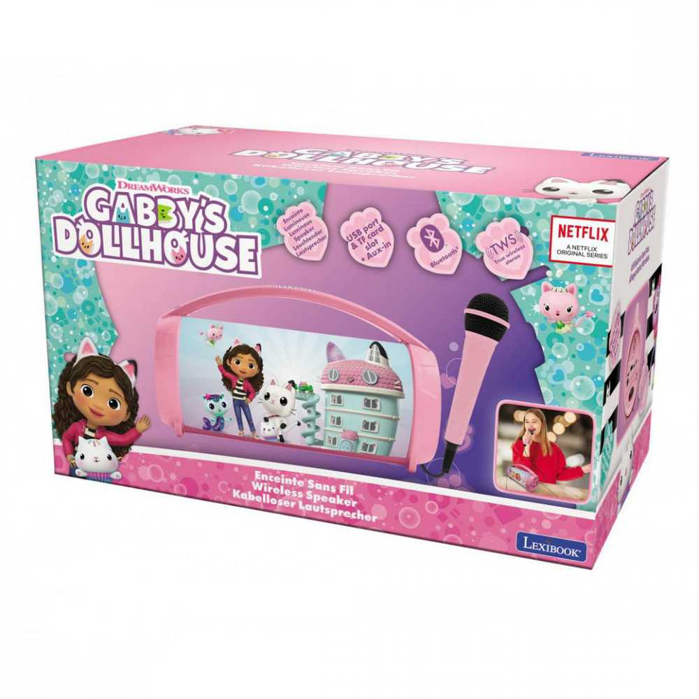 Lexibook - Gabby's Dollhouse Bluetooth šviesų garsiakalbis (BTP585GDHZ)