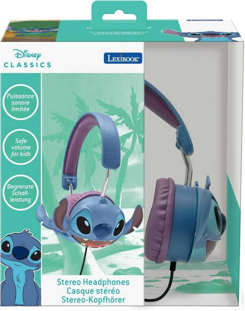 Disney,Lexibook Disney, Lexibook „Lexibook“ – „Disney Stitch“ – laidinės sulankstomos ausinės (HP015D)