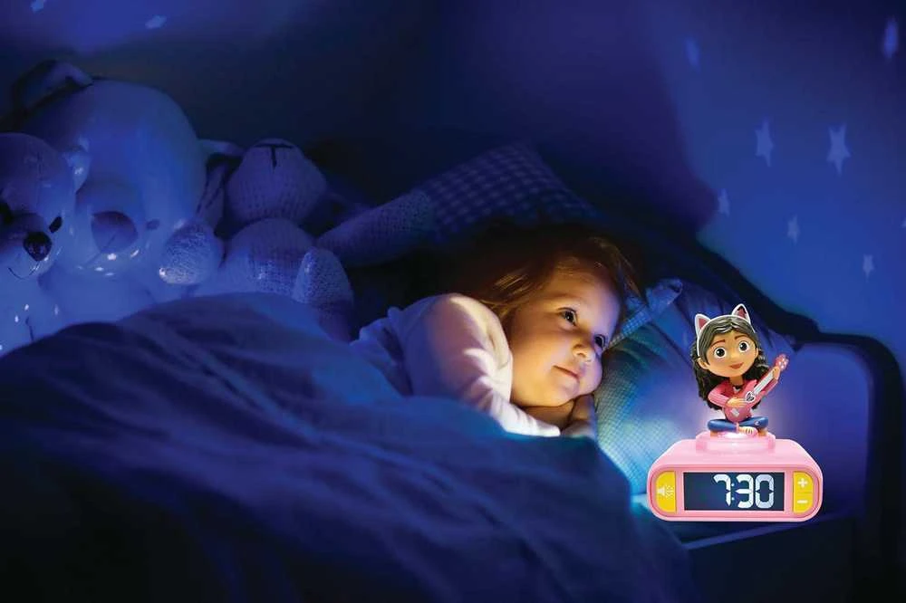 Gabby's Dollhouse Lexibook Cat's House Gabi Žadintuvas 3D su lampa