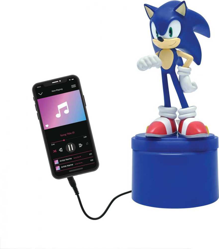 Lexibook Sonic The Hedgehog 3D naktinė lempa su garsiakalbiu vaikams