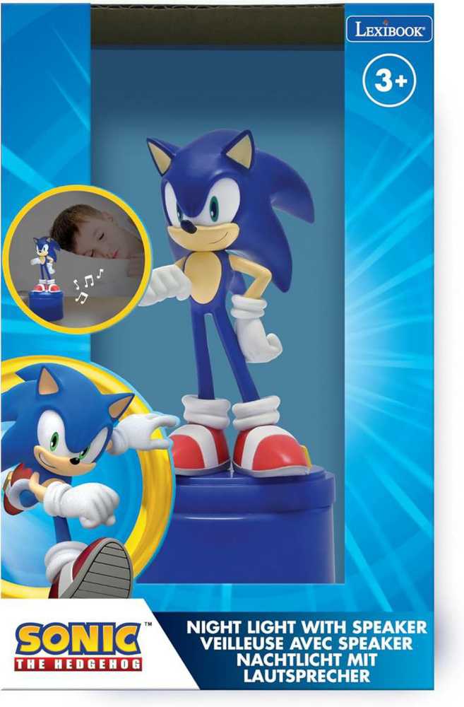 Lexibook Sonic The Hedgehog 3D naktinė lempa su garsiakalbiu vaikams