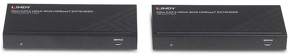 AV Ilgintuvas - LINDY Cat.6 HDMI 4K60 IR RS-232 HDBaseT 18Gbps 150 m