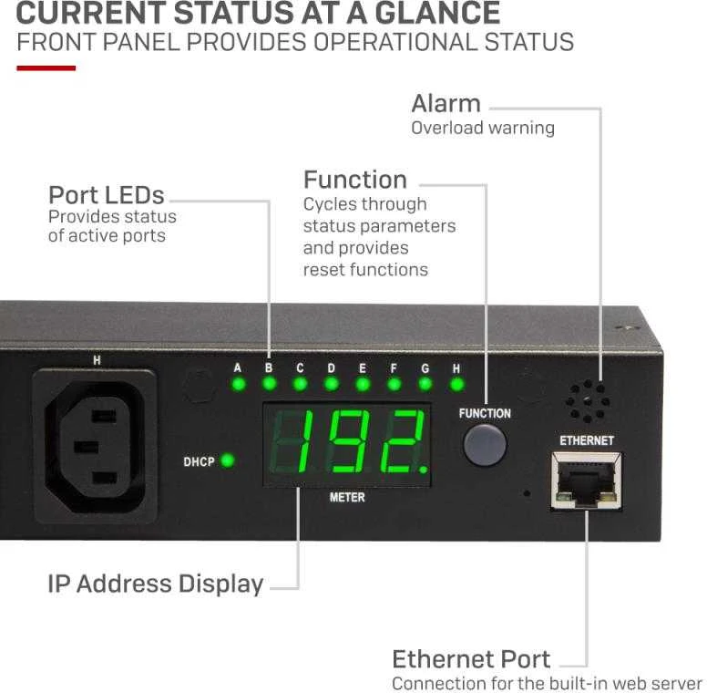 Lindy iPower Classic 8 prievadų, RJ-45 10 Mb/s