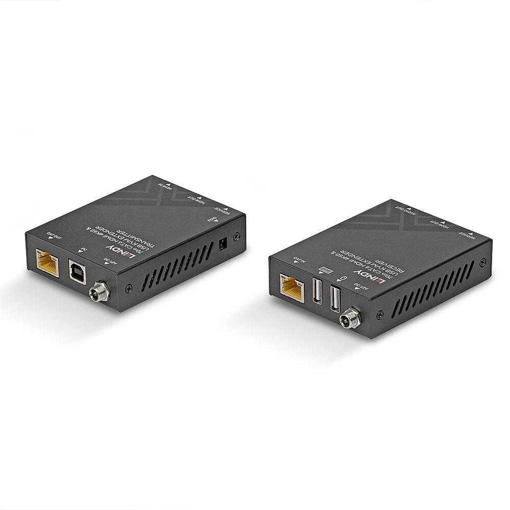 KVM Ilgintuvas - LINDY Cat.6 HDMI 4K60, USB ir Garso KVM Ilgintuvas 18Gbps 70 m