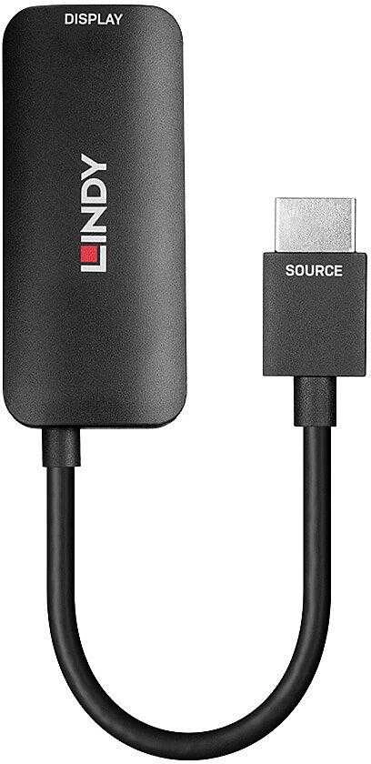 Adapteris - LINDY HDMI 8K60 į DisplayPort 1.4 Konverteris, 7680x4320@60Hz, 48Gbps, Juodas