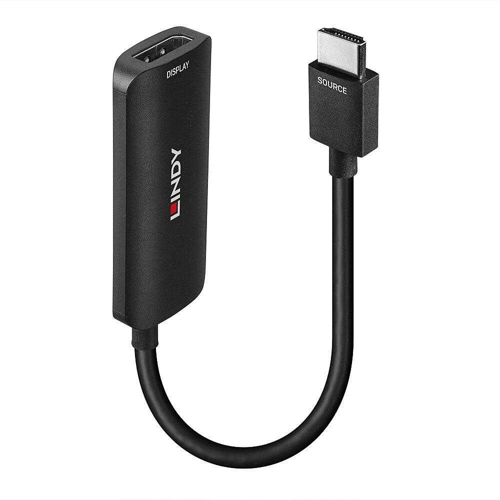 Adapteris - LINDY HDMI 8K60 į DisplayPort 1.4 Konverteris, 7680x4320@60Hz, 48Gbps, Juodas