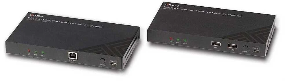 KVM Ilgintuvas - LINDY Cat.6 HDMI 4K60, Garso, IR ir RS-232 HDBaseT KVM Ilgintuvas 100 m