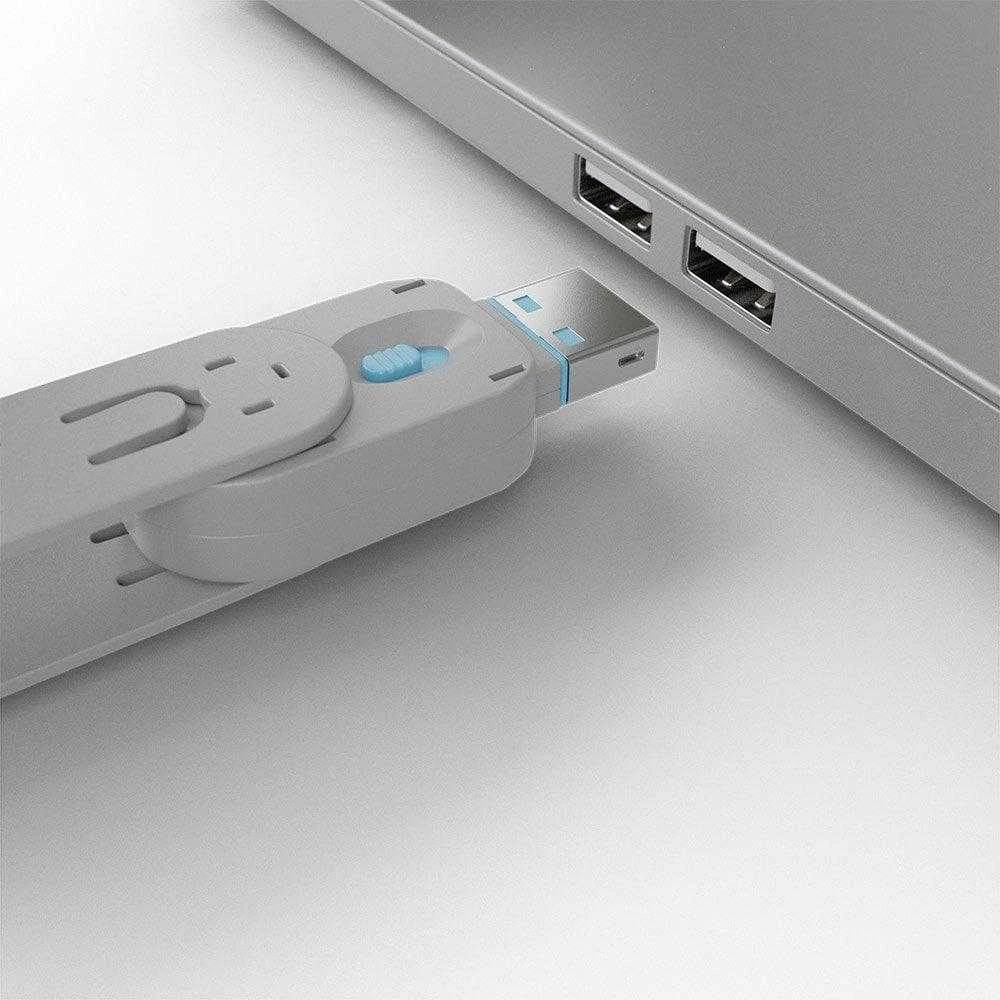 USB Priedas - LINDY USB A Prievado Blokavimo Raktas 18x75,16x12mm ABS Mėlynas