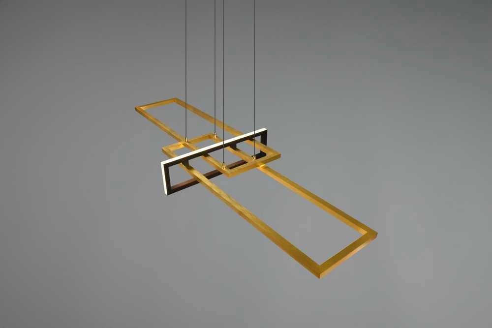 Pakabinamas šviestuvas Pakabinamas LED šviestuvas TRIO SALINAS, 34W, max 4200lm, 3000K, dimeriuojamas, 100x40xh150 cm