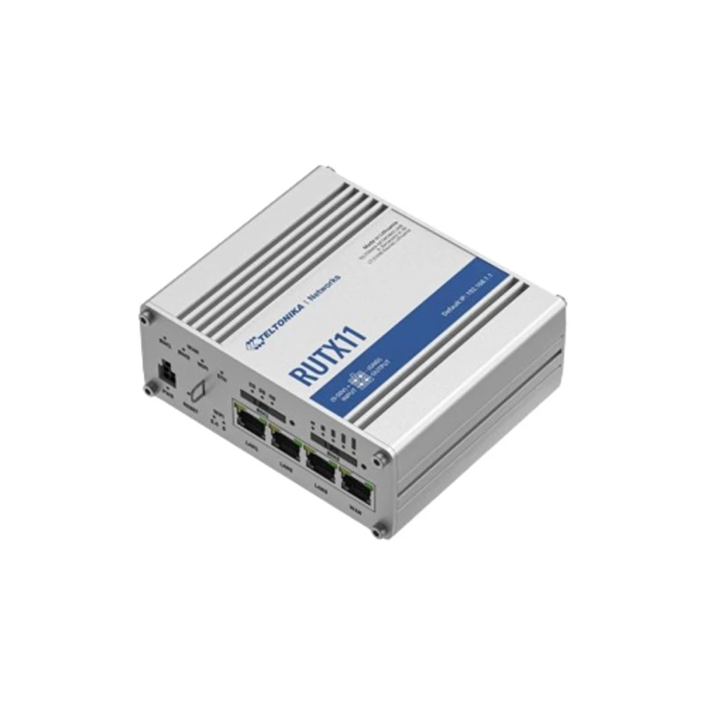 Šakotuvas Maršrutizatorius belaidis Teltonika RUTX11000000 (3G/4G/LTE SIM, 3G/4G/LTE USB, 2,4 GHz, 5 GHz)