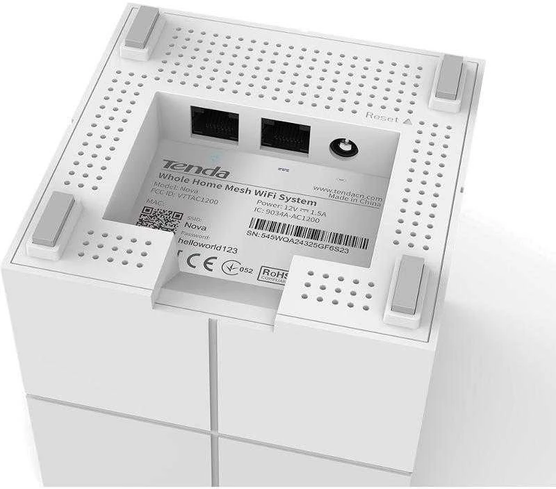 Maršrutizatorius belaidis Tenda MW6 2pack (xDSL (kabelio jungtis LAN), 2,4 GHz, 5 GHz)