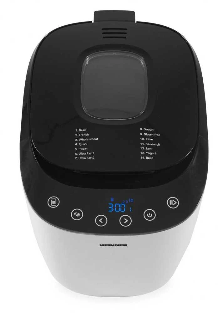 Duonkepė HEINNER DUONOS KEPIMO MAŠINA HBM-900WHBK (HBM-900WHBK)
