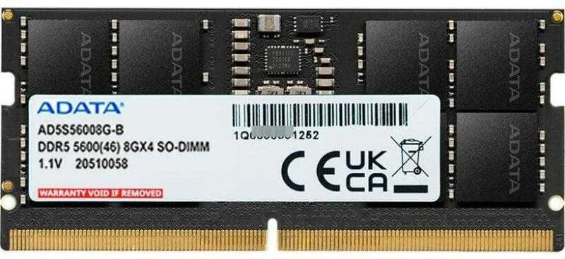 RAM ADATA Atmintis do notebooka premier ddr5 5600 sodimm 8gb single tray