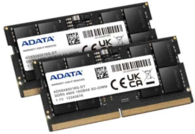 RAM ADATA SO-DIMM 32 GB 4800 (juodas, AD5S480032G-S, Premier)