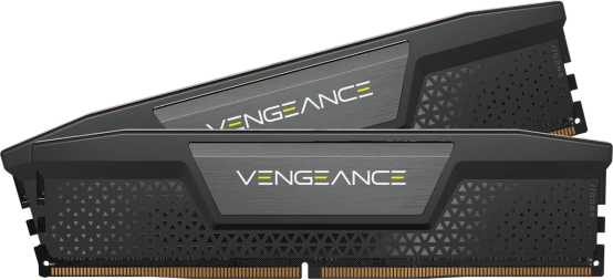 RAM CORSAIR DDR5 6000MT/s 64GB 2x32GB DIMM be buferio 30-36-36-76 Std PMIC XMP 3.0 VENGEANCE DDR5 Juodas Heatspreader 1.4V