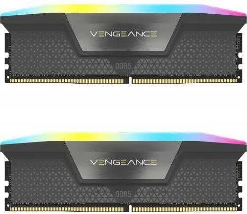 RAM Corsair Vengeance RGB 64GB DDR5-5600 rinkinys (2x 32GB), CL40, grau