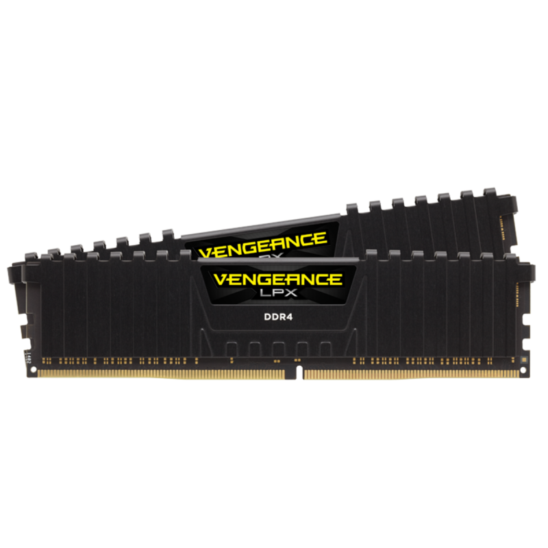 CORSAIR 16GB RAMKit 2x8GB DDR4 3000MHz 2x288Dimm Unbuffered 16-20-20-38 Vengeance LPX Juodas Heat Spreader 1,35V XMP2.0