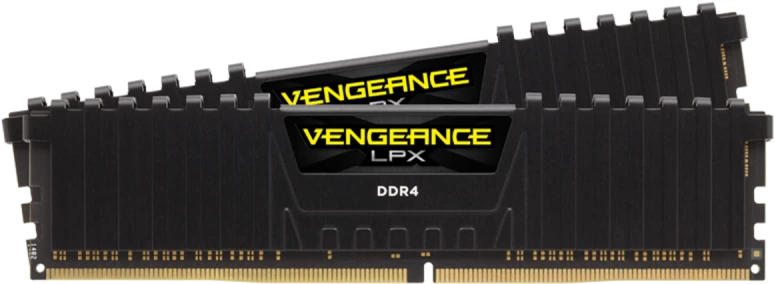RAM CORSAIR DDR4 3600MHz 32GB 2x288 DIMM Unbuffered 18-22-22-42 Vengeance LPX juodas Šilumos skirstytuvas 1.35V XMP 2.0 skirtas AMD Ryzen