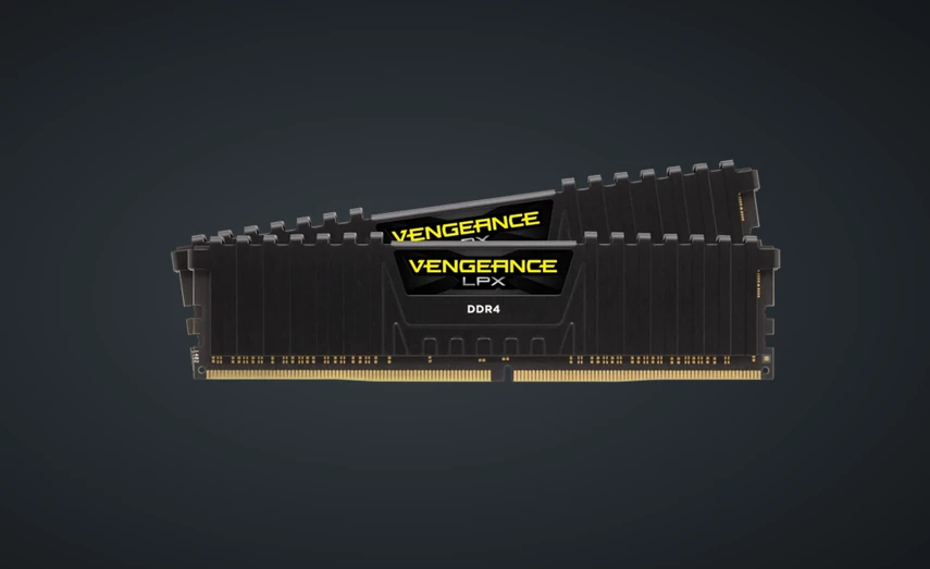 RAM CORSAIR DDR4 3600MHz 32GB 2x288 DIMM Unbuffered 18-22-22-42 Vengeance LPX juodas Šilumos skirstytuvas 1.35V XMP 2.0 skirtas AMD Ryzen