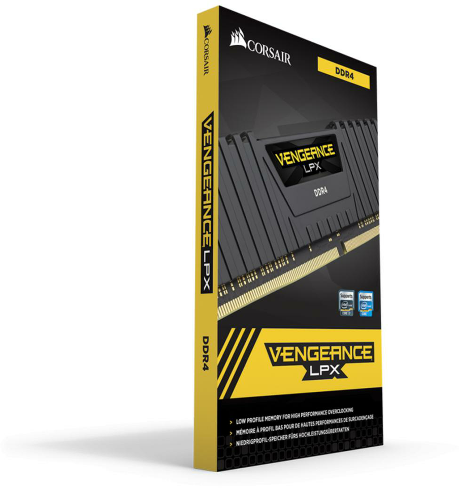 RAM CORSAIR DDR4 2666MHz 32GB Kit 2x16GB Vengeance LPX Juodas Skylake 1.2V XMP2.0