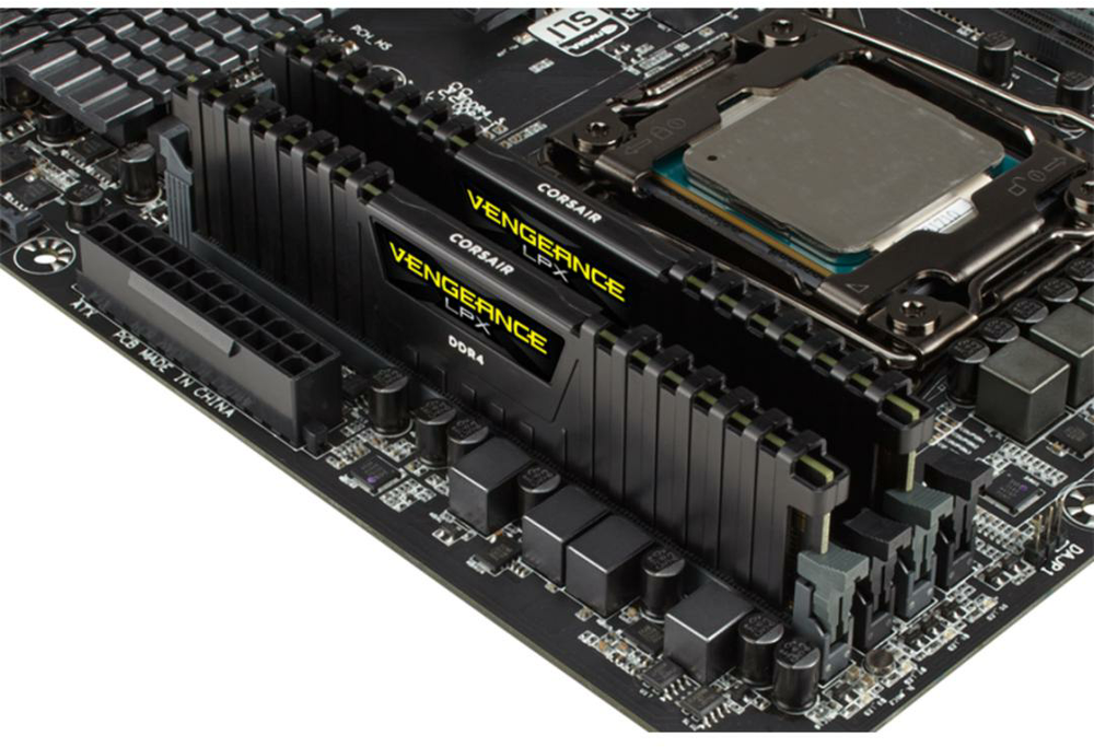 RAM CORSAIR DDR4 2666MHz 32GB Kit 2x16GB Vengeance LPX Juodas Skylake 1.2V XMP2.0