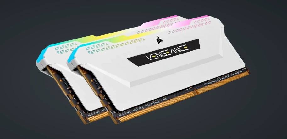 RAM Corsair Vengeance RGB Pro SL Baltas 16GB [2x8GB 3200MHz DDR4 CL16 DIMM]