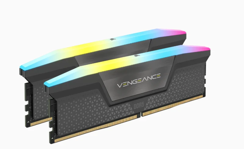 RAM Corsair Vengeance RGB 64GB DDR5-5600 rinkinys (2x 32GB), CL40, grau